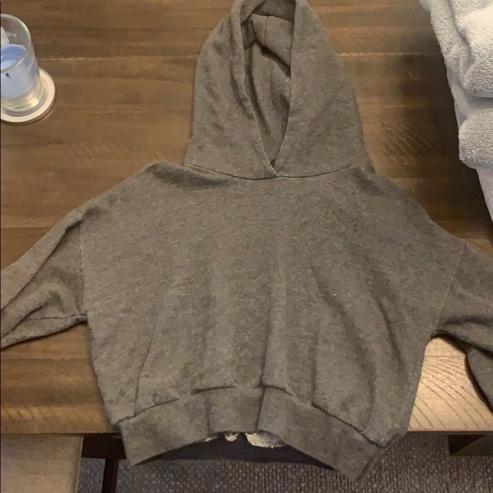 Cropped grey sweater from forever 21